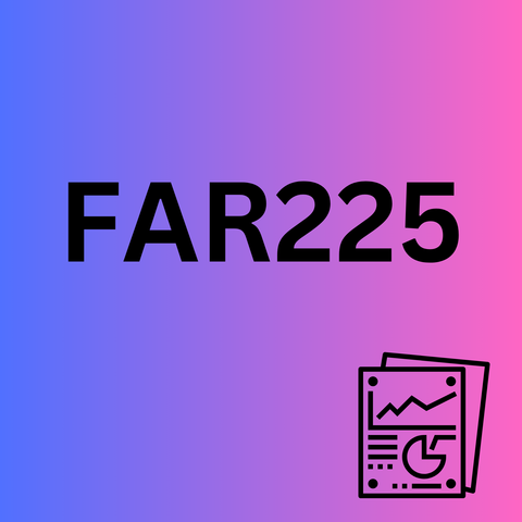 FAR225 - Financial Accounting and Reporting